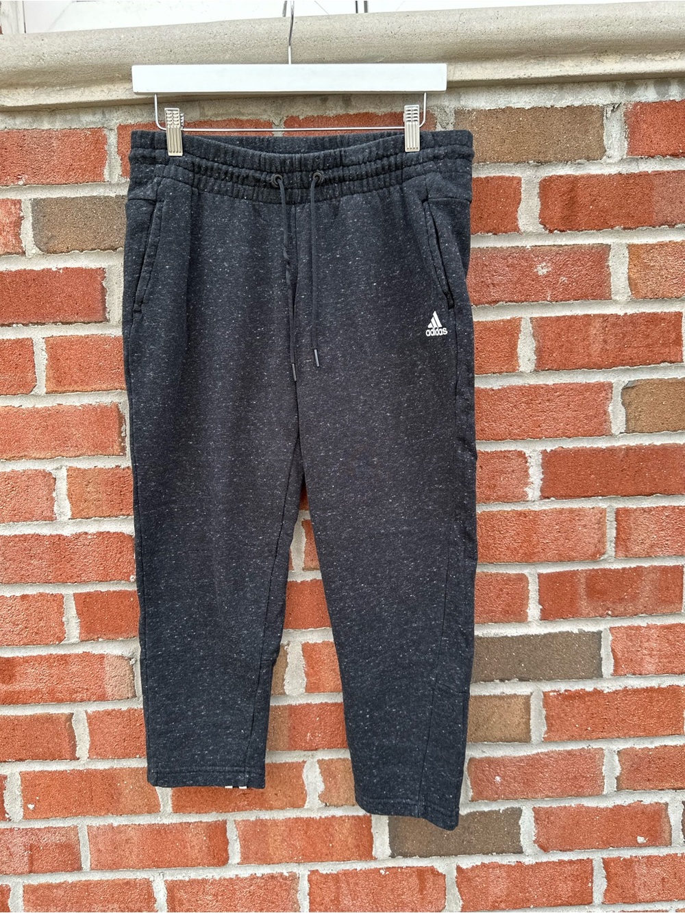 Adidas Womens Athletics French Terry Sport to Street 7/8 Ankle Crop Pants Size M